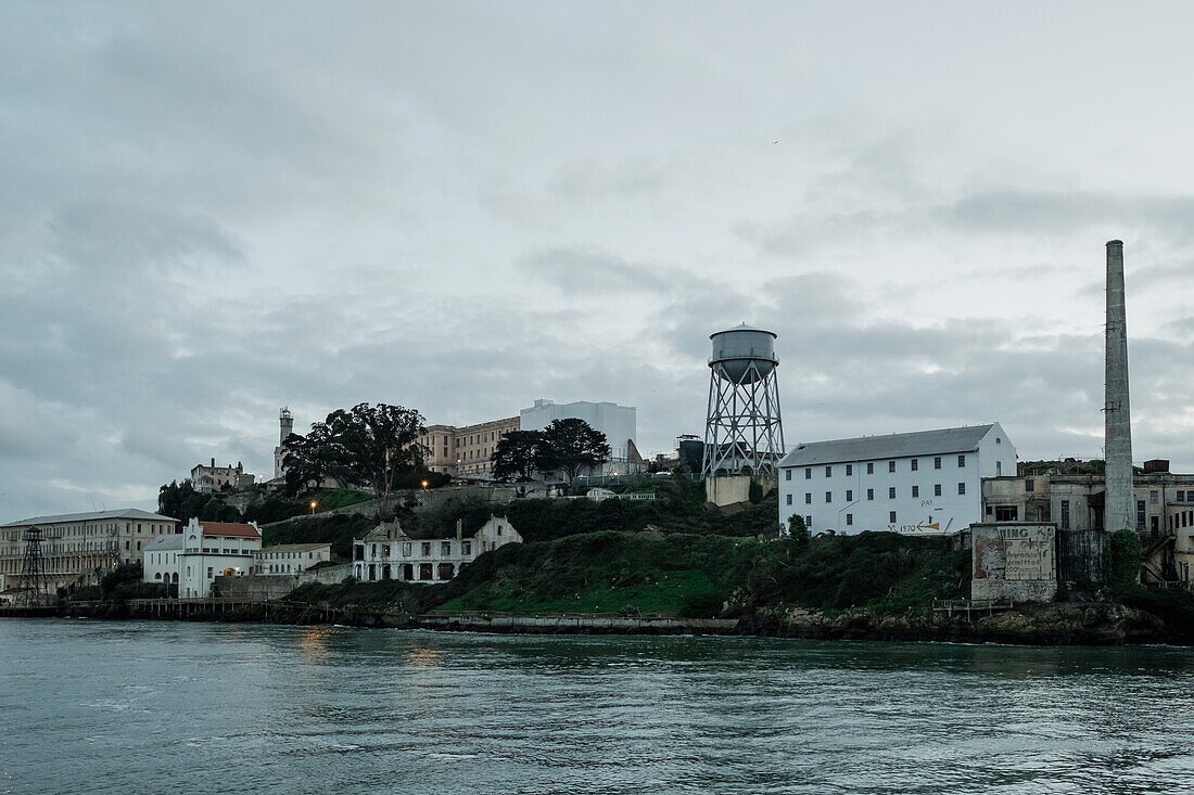 Factory buildings at water