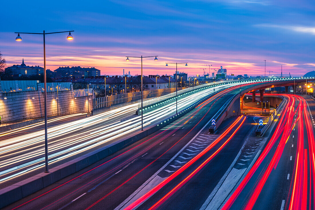 Road at sunset