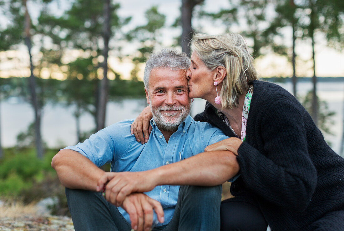 Mature couple together