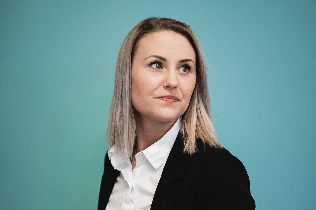 Portrait of smiling woman