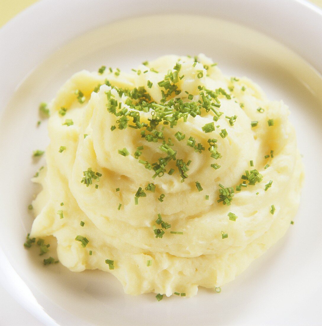 Mashed Potatoes in a Small Bowl