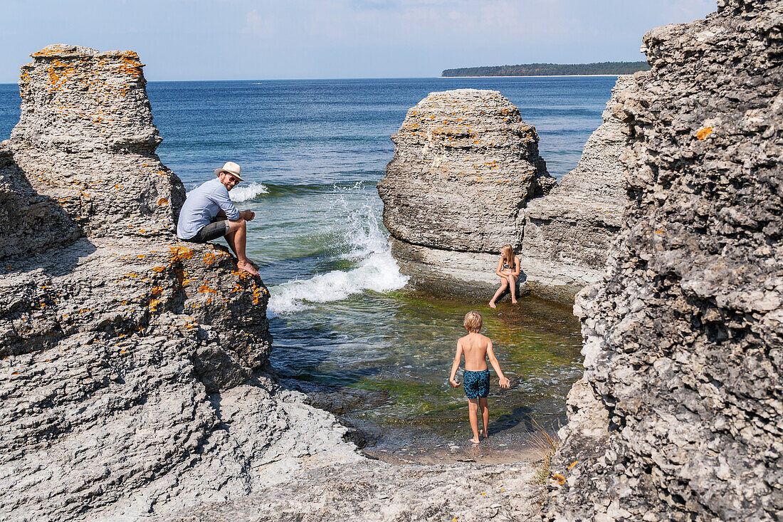 Familie am Meer