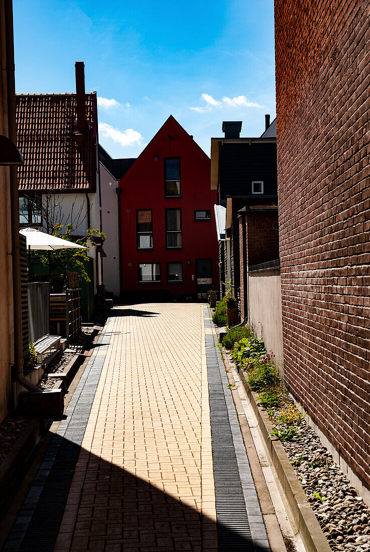 Blick auf ein modernes Haus