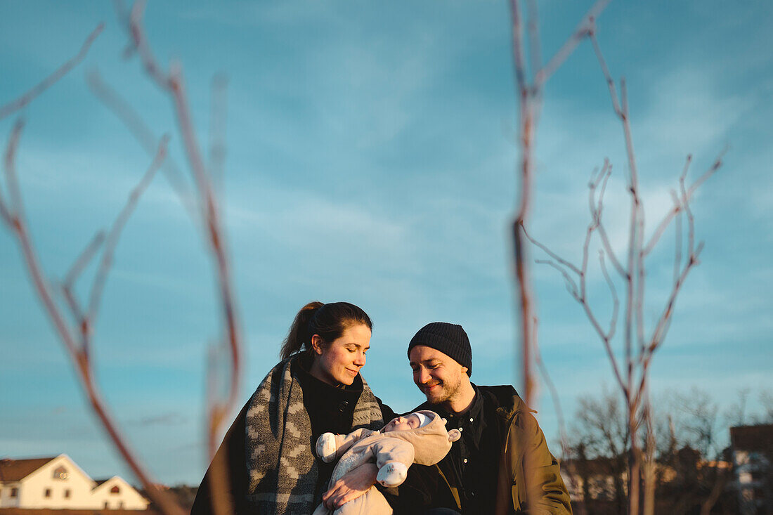 Parents with baby