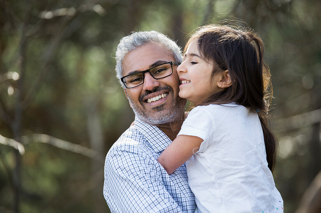 Father with daughter