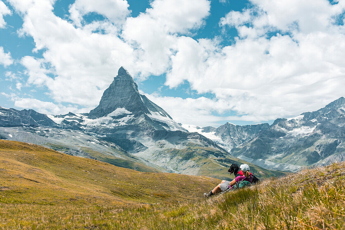 Hiker in mountains