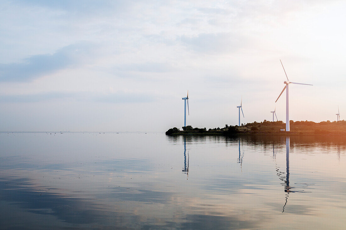 Wind turbines at sea