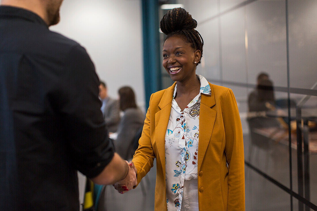 Business people having handshake