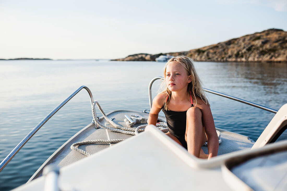 Girl on boat