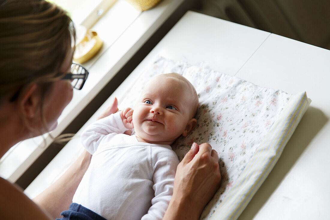 Mother with baby