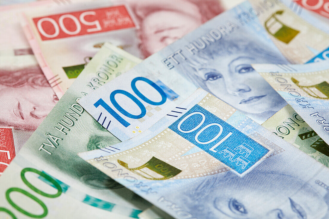 Swedish krona banknotes