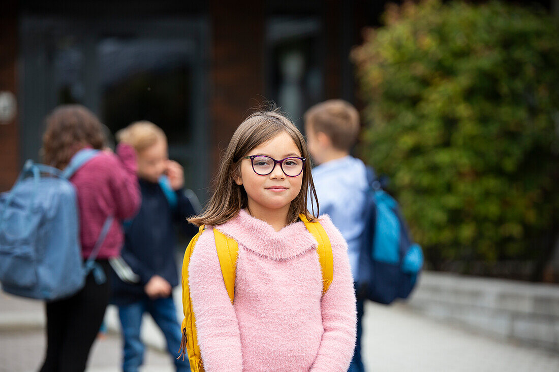 Girl looking at camera