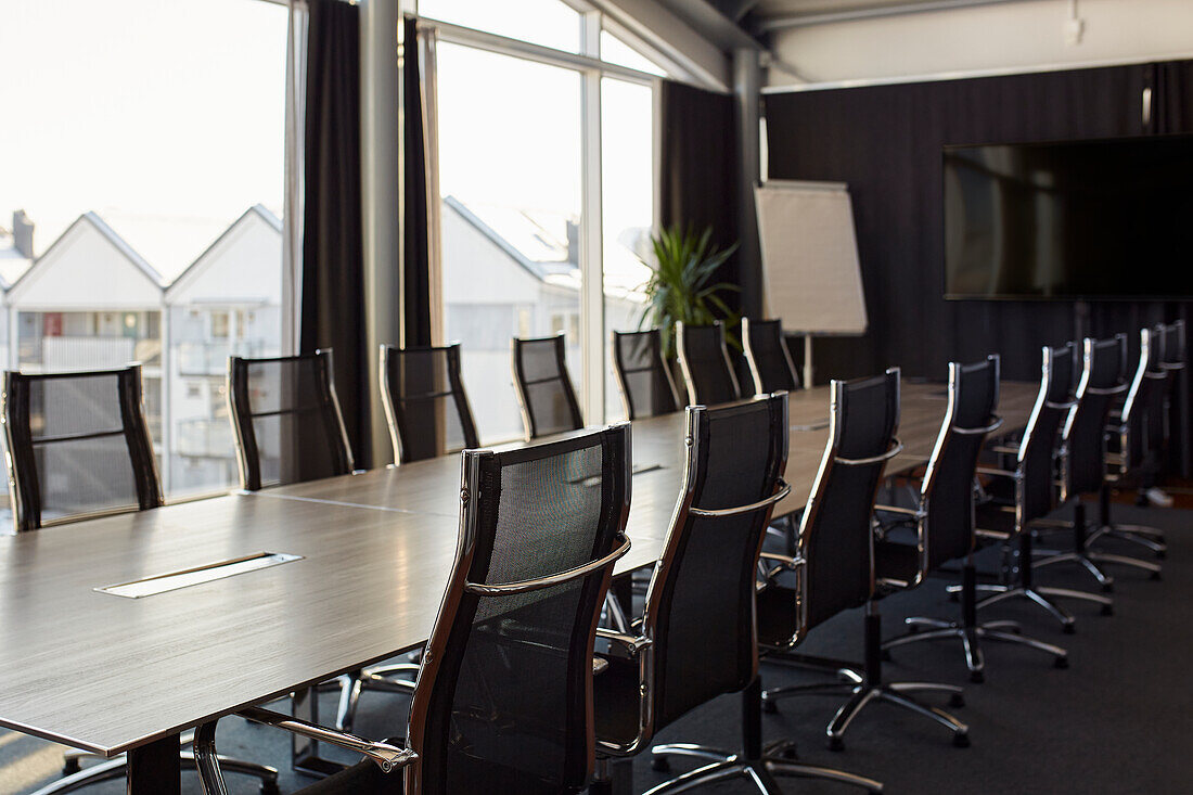 View of empty board room