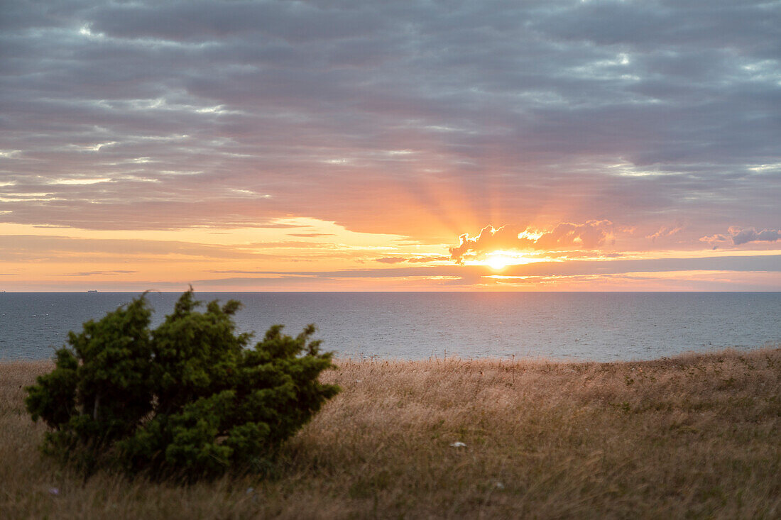 Sunset over sea