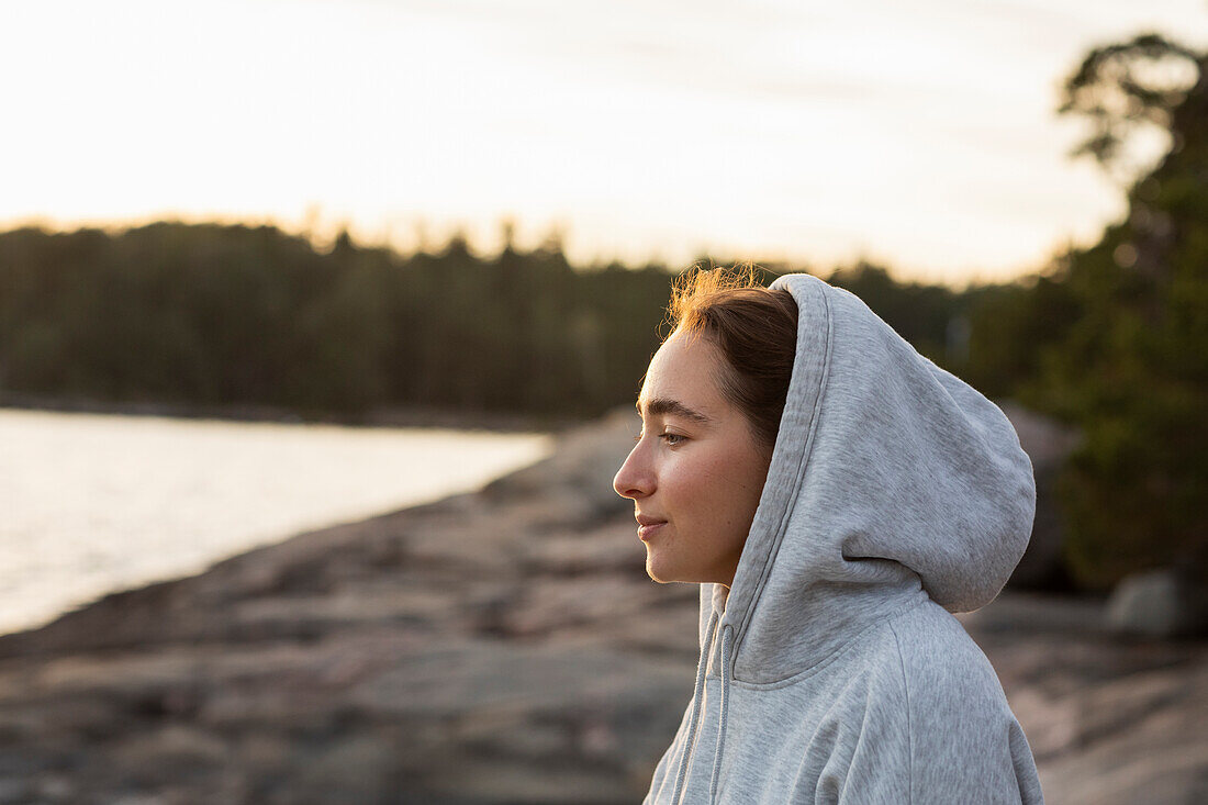 Woman looking away