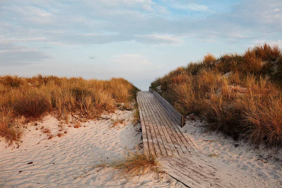 Boardwalk at sandy beach