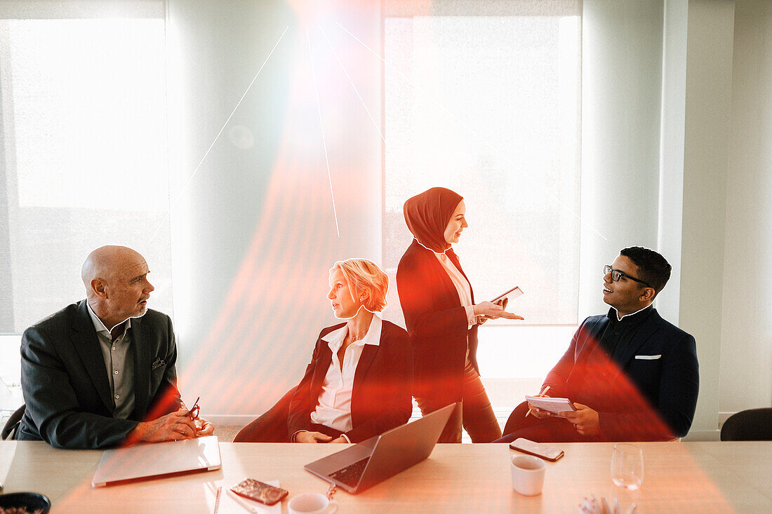 Business people having meeting in office