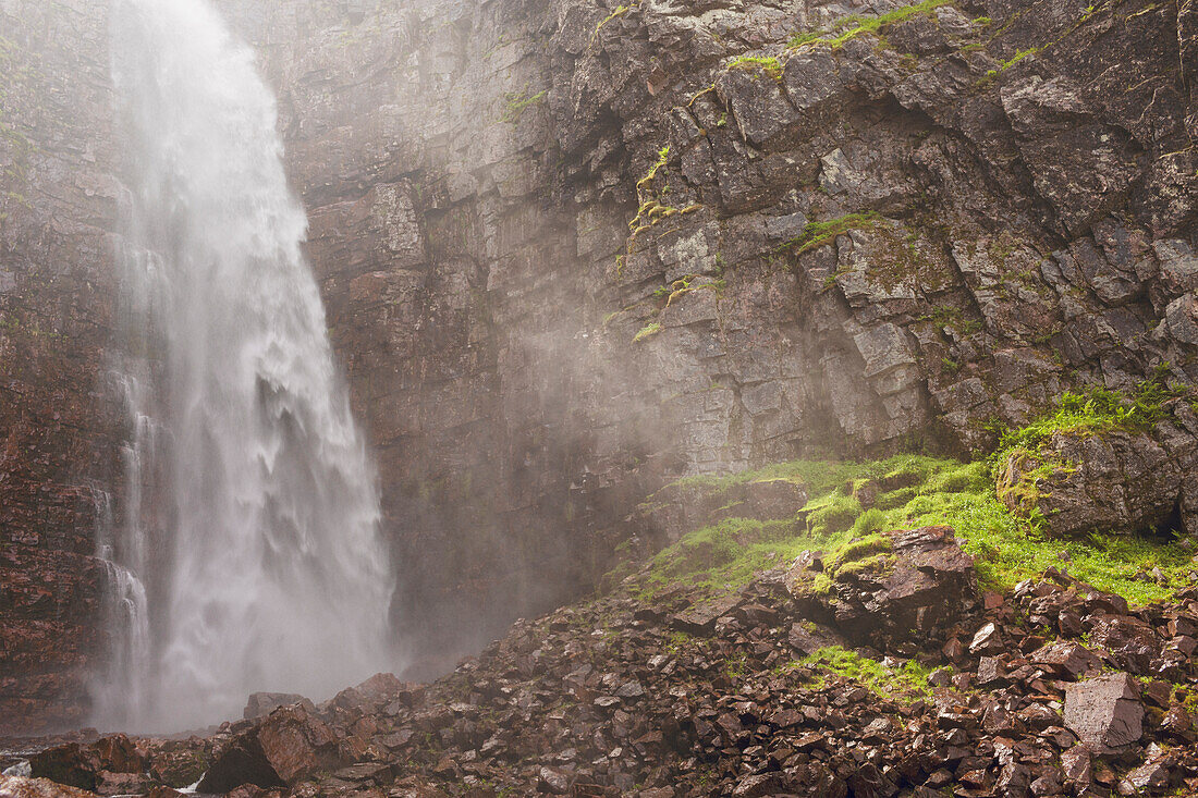 Blick auf Wasserfall