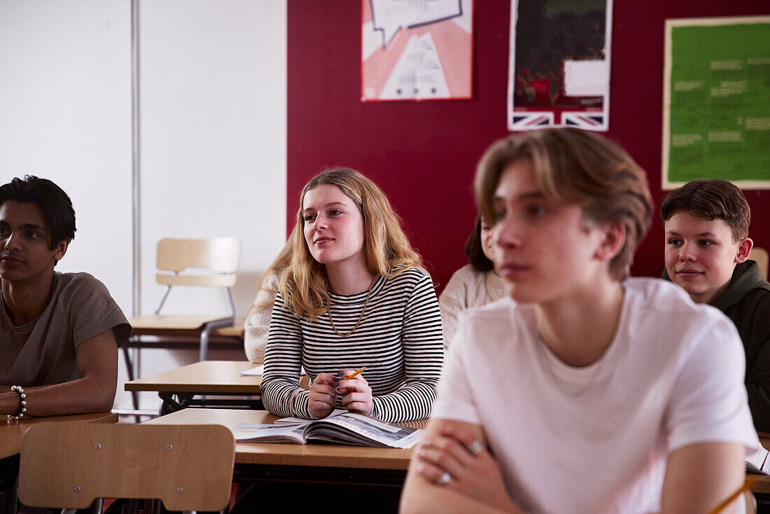 Teenagers in classroom