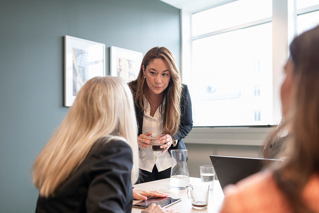 Business people having meeting in office