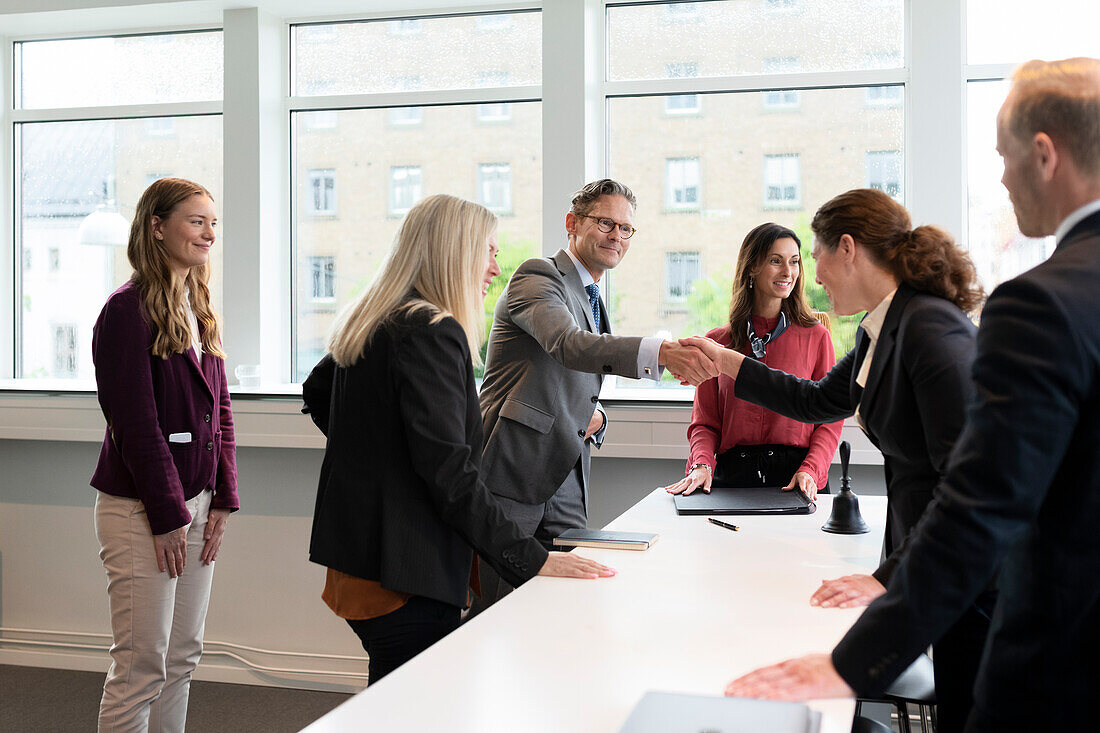 Business people having meeting