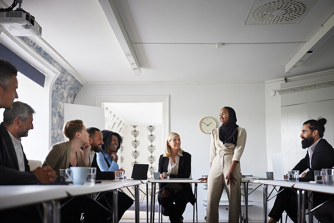 Business people at meeting