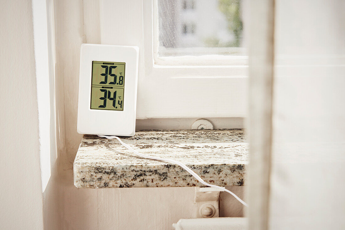 Nahaufnahme eines Thermostats