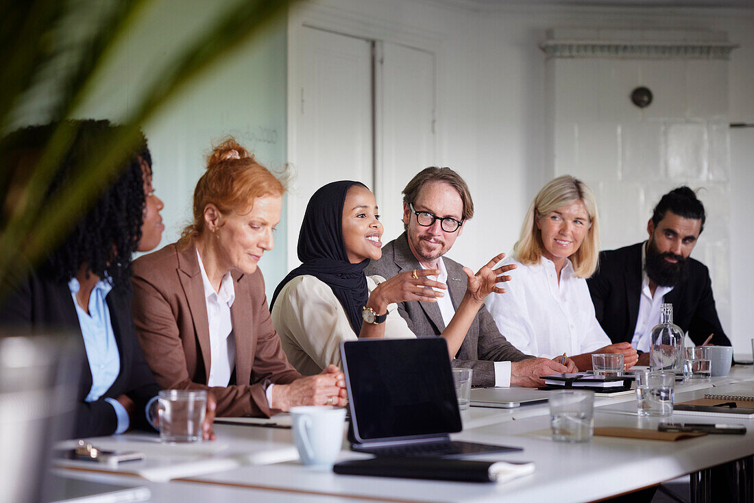 Business people at meeting