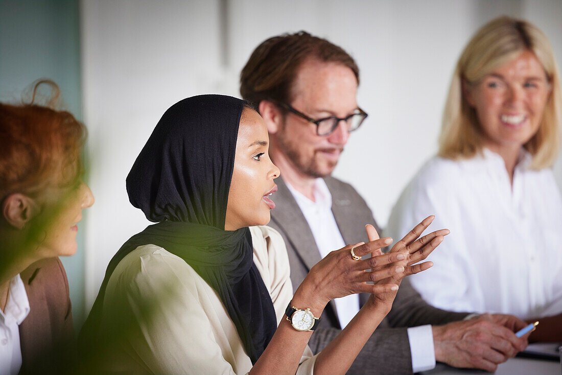 Business people at meeting