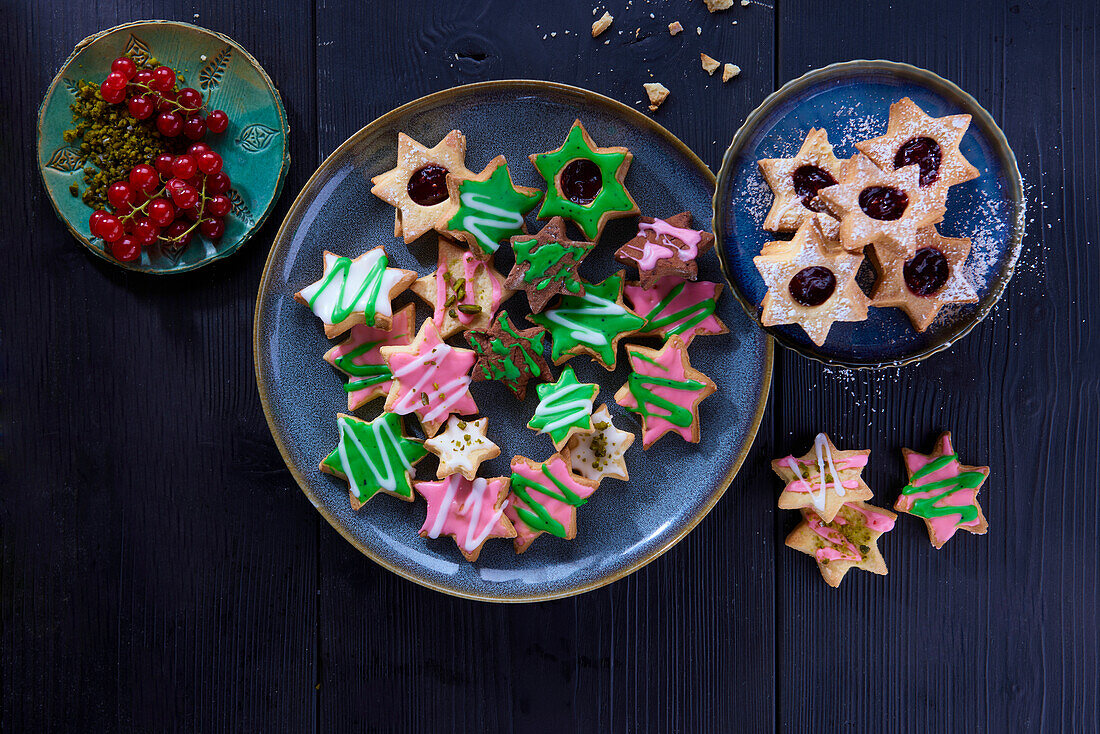 Colorful Christmas cookies