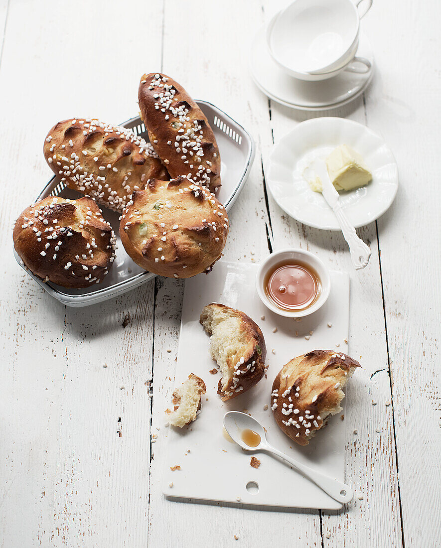 Briochebrötchen zum Frühstück