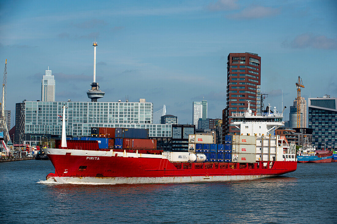 Shipping at the Port of Rotterdam, Netherlands
