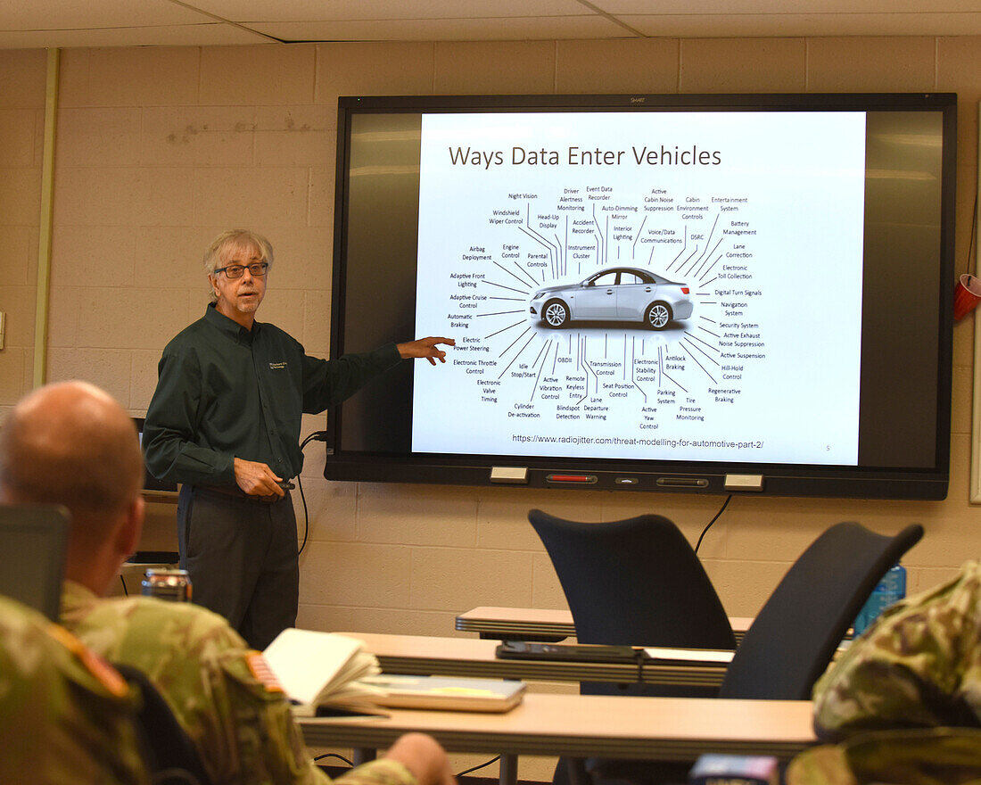 Presentation on vehicle cyber security threats