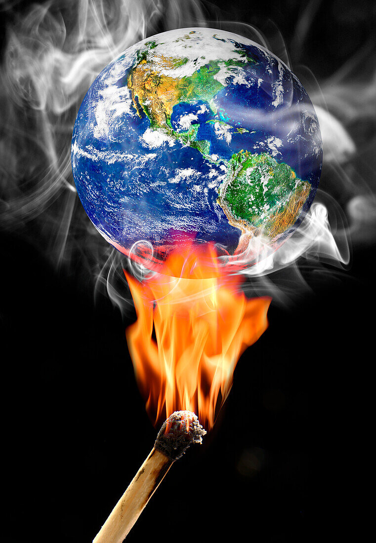 Global warming, conceptual image