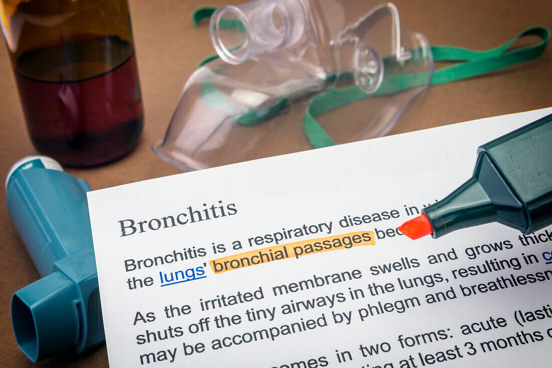 Bronchitis, conceptual image