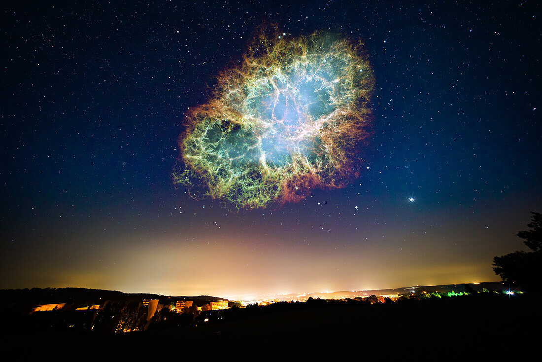 Supernova explosion, conceptual image