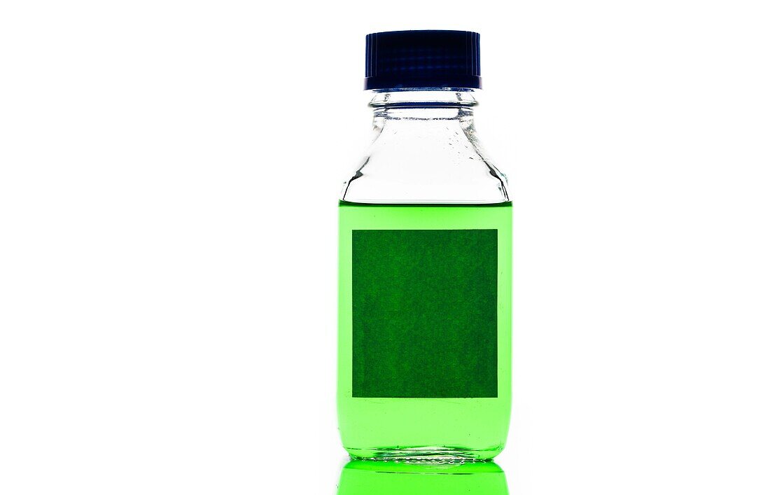 Chemical solution in bottle