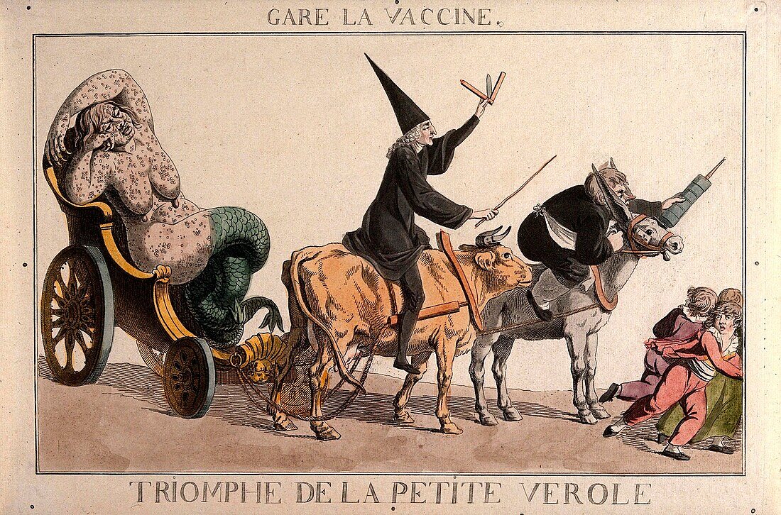 Beware the vaccine, 19th century illustration