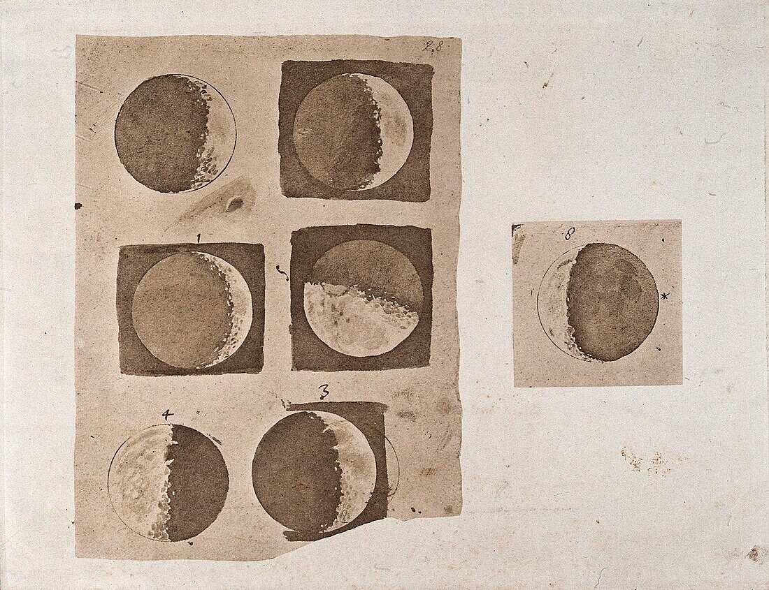 Galileo's Moon observations, illustration
