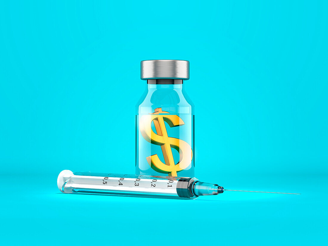 Medical costs, conceptual illustration