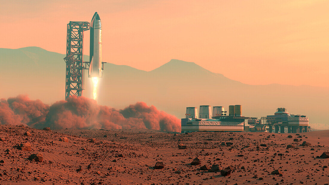 SpaceX Starship Mars Landing