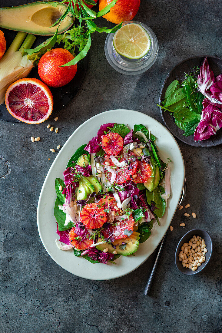 Blood orange salad with fennel