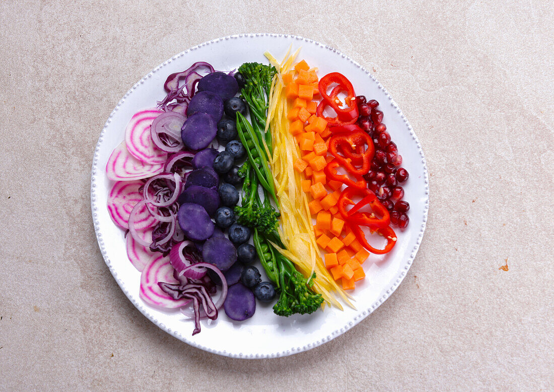 Regenbogen-Salat