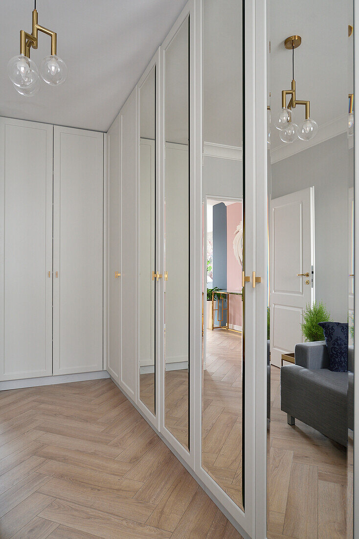 Floor-to-ceiling built-in wardrobes, … – License image – 13738057 Image ...