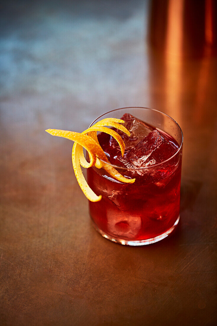 Old fashioned cocktail