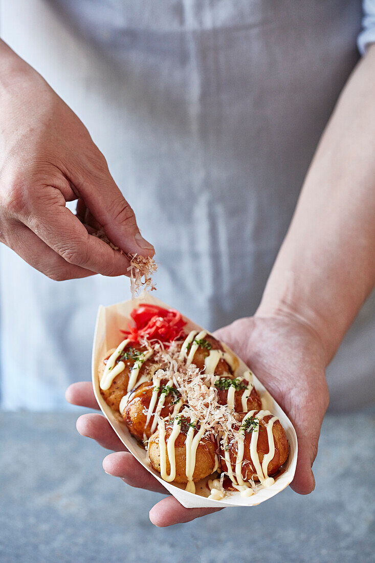 Takoyaki octopus balls