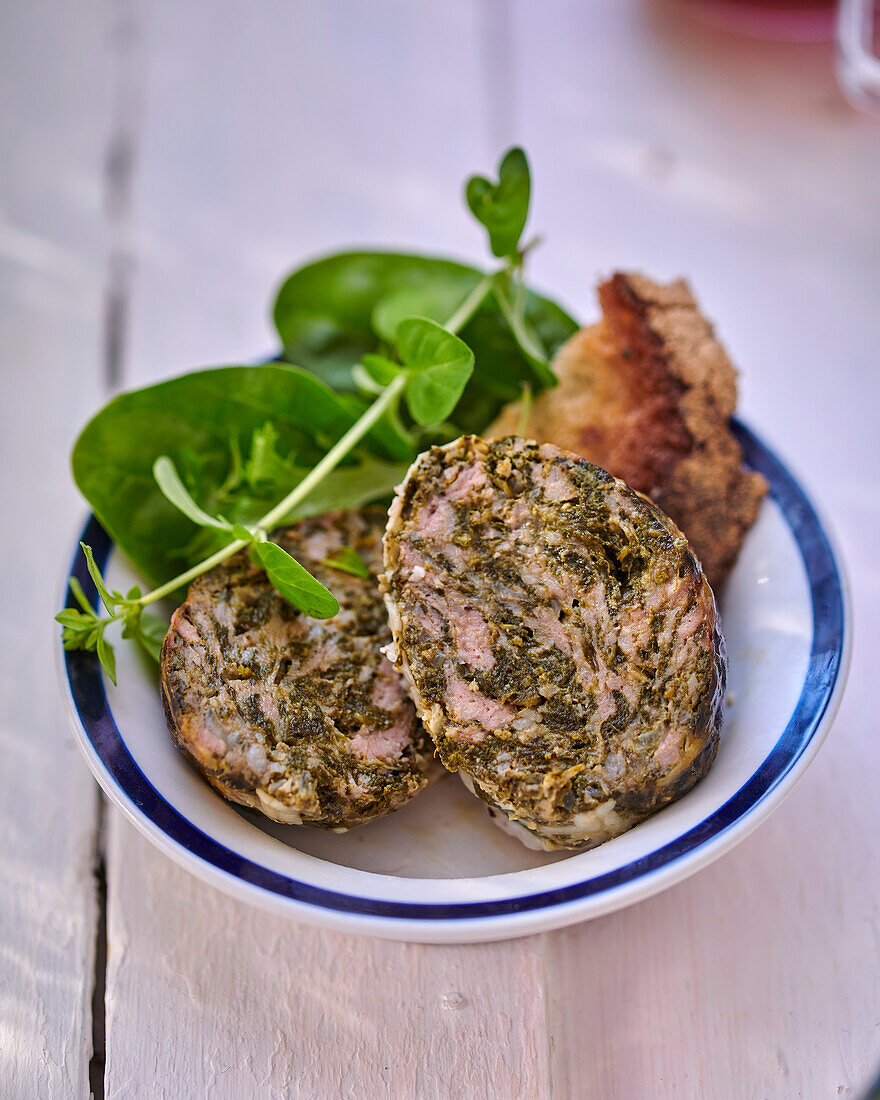 Caillettes (Provenzalische Frikadellen mit Leber und Spinat)