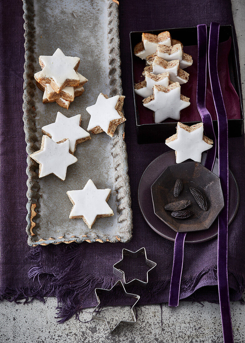 Tonka bean star cookies