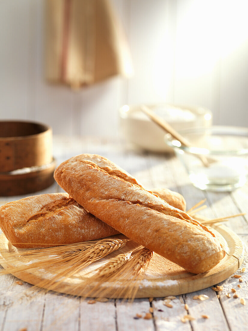 Salt-free baguette