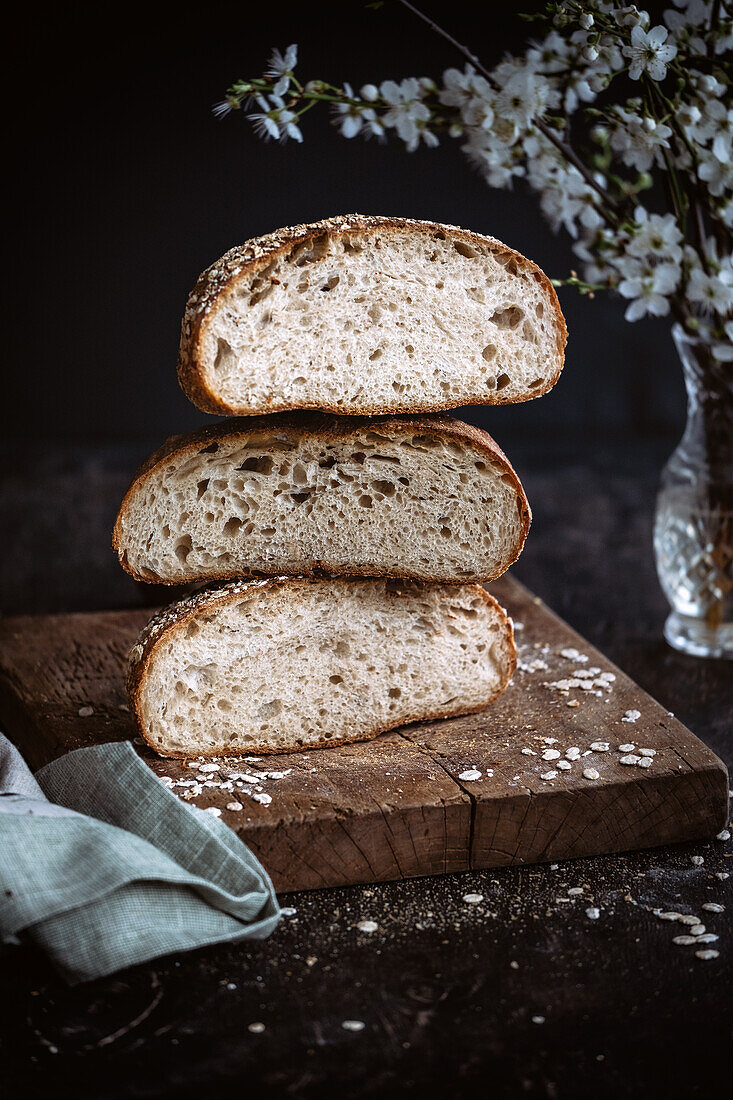 Sourdough bread baked in an Air Fryer